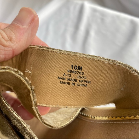 Sperry Top Sider Maris Jute Gold Python Slip-On Wedge Sandal - Picture 6 of 11